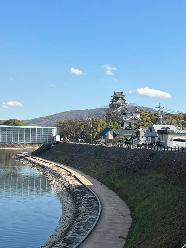 Okayama Castle from the river