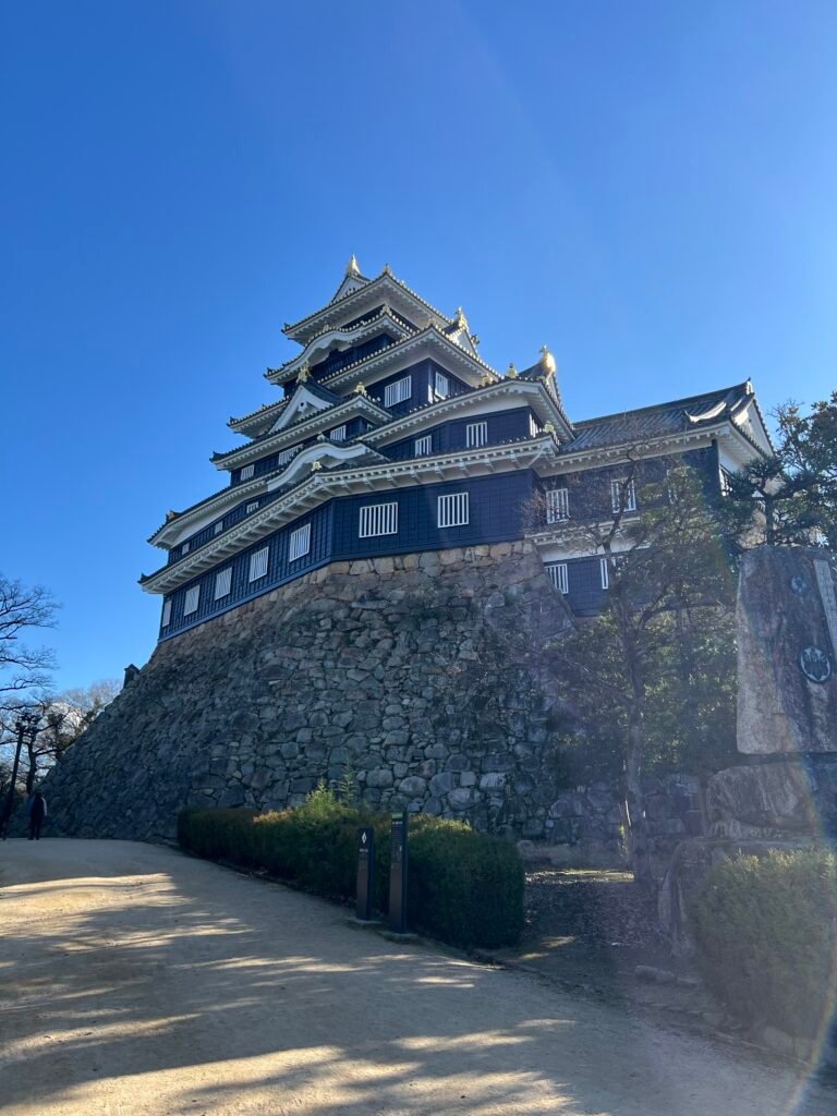 Okayama Castle - stone base