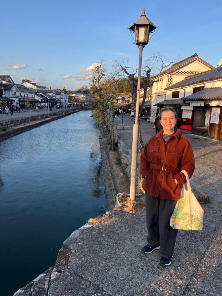 Me in Kurashiki, Japan, at sunset